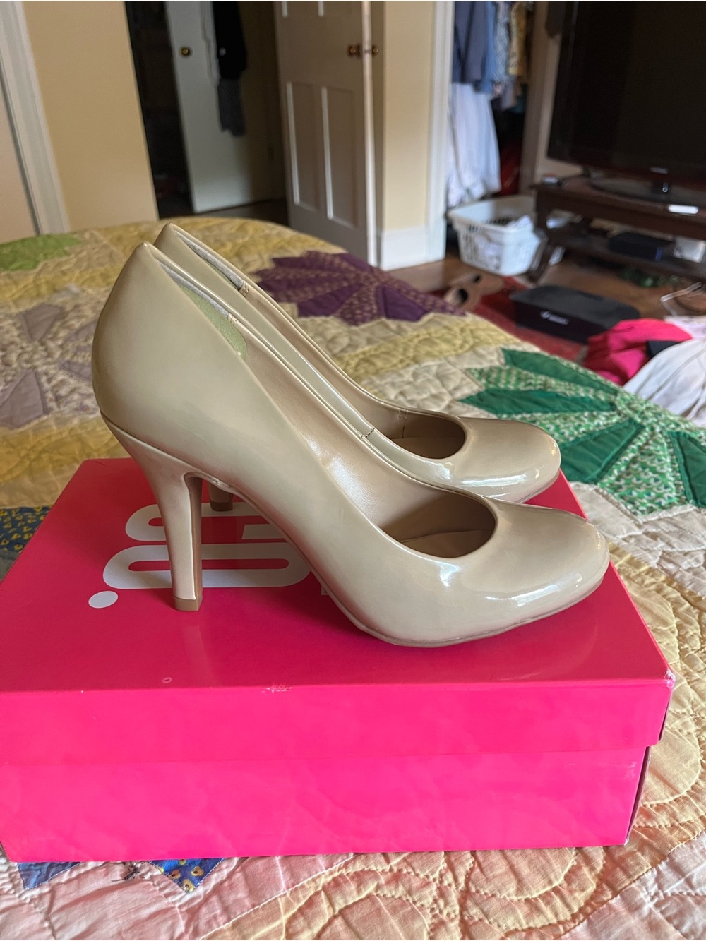 Women’s Patent Nude High Heel Pumps
